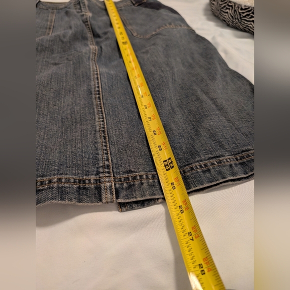 Bass Jeans Knee-Length Denim Utility Skirt – Size 6 – Dark Wash - Picture 12 of 14